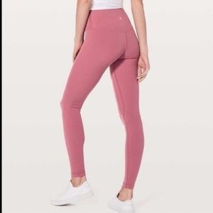 Lululemon Align leggings moss rose pink size 4